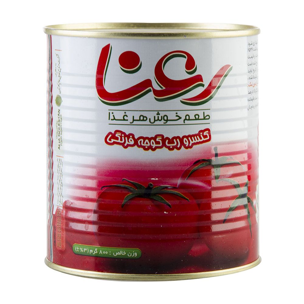 رب گوجه فرنگی رعنا 800 گرمی