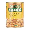 کنسرو لوبیا چیتی در سس گوجه فرنگی 380 گرمی فامیلا
